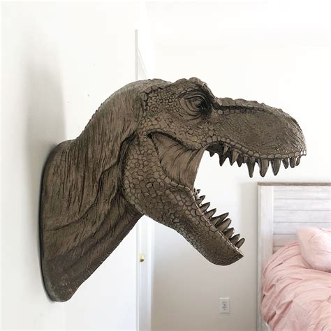 dinosaur wall mount head|dinosaur head wall decor.